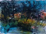 TEICHLANDSCHAFT IN SCHWEDEN, Aquarell, 50 x 65,5 cm.jpg